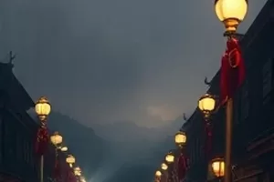 《海岸线以北》横版封面，礁石与灯塔剪影