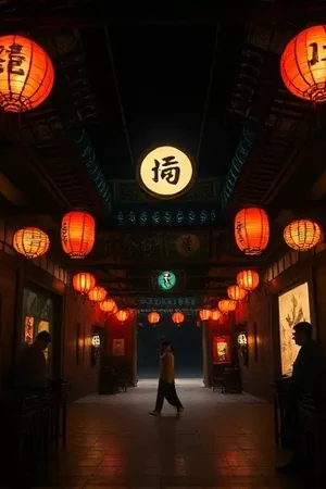《纸鸢与电台》年代剧竖版封面，屋顶天线与风筝